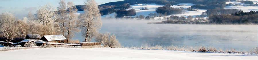 Obertrum Village in Winter
