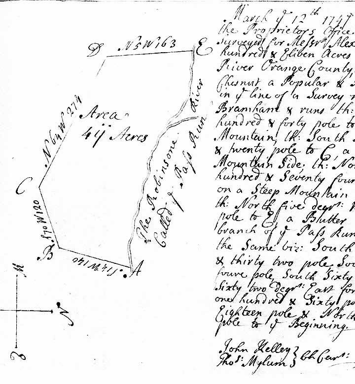 Image of Campbell Survey 12 March 1747